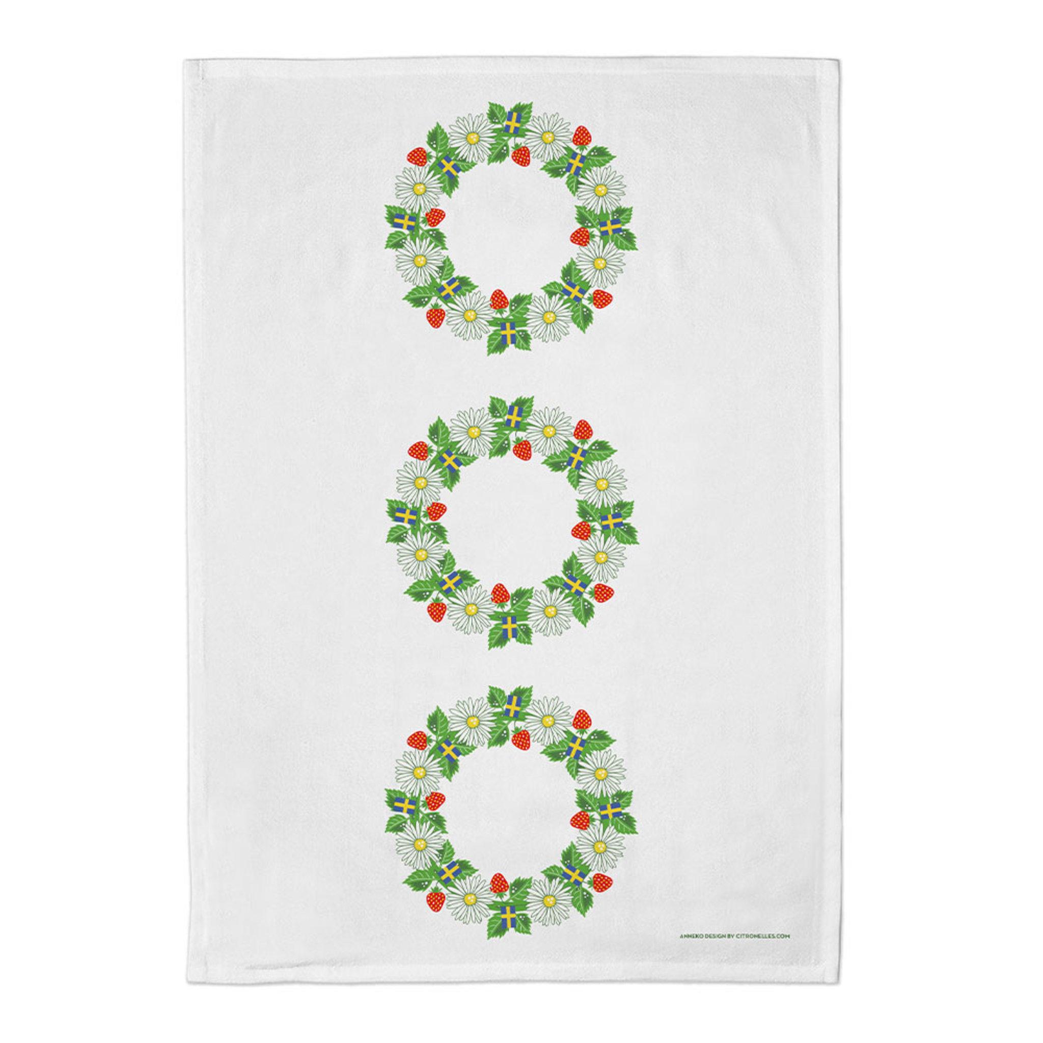 Kökshandduk – Sommarkrans 70 cm