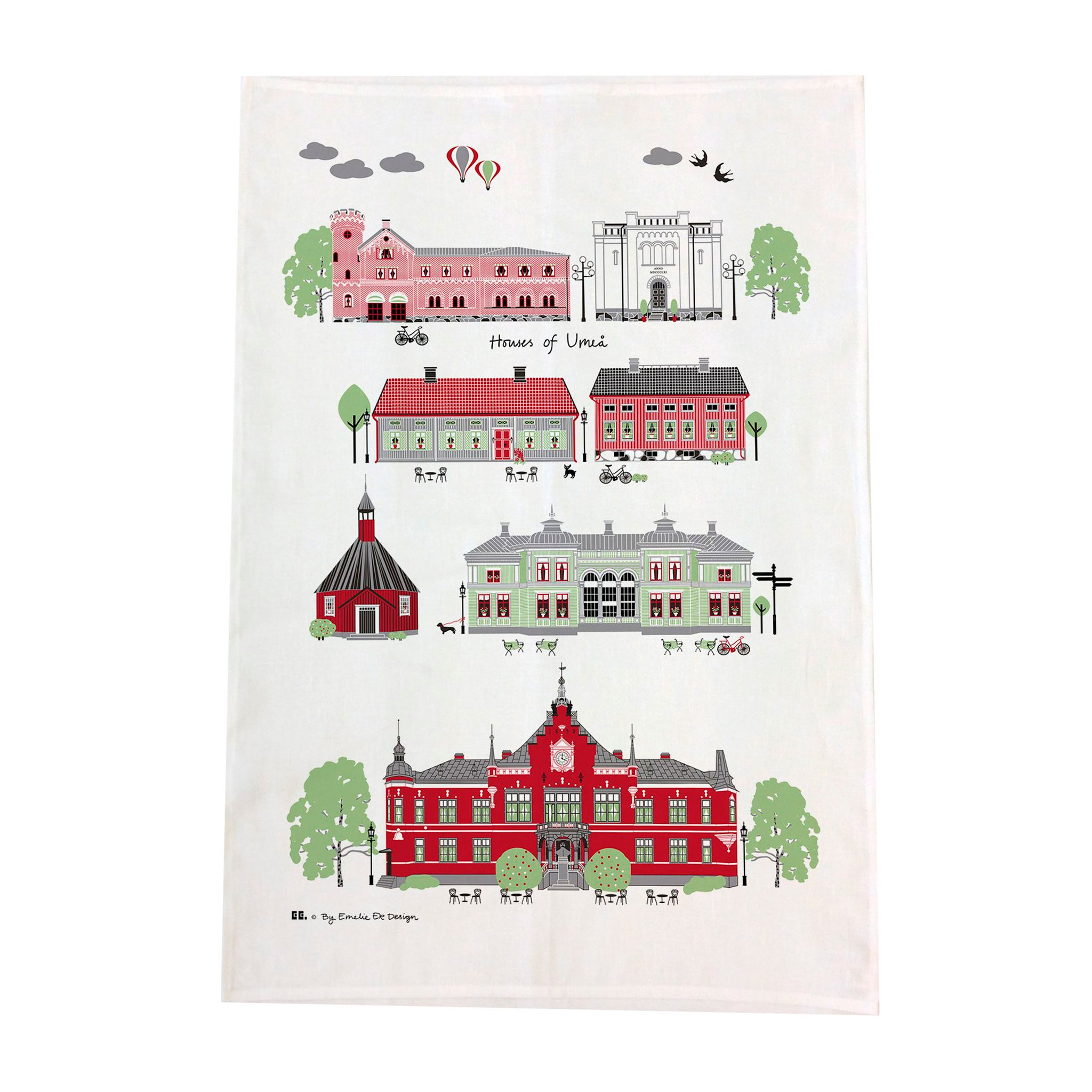 Kökshandduk Houses Of Umeå 50×70 cm