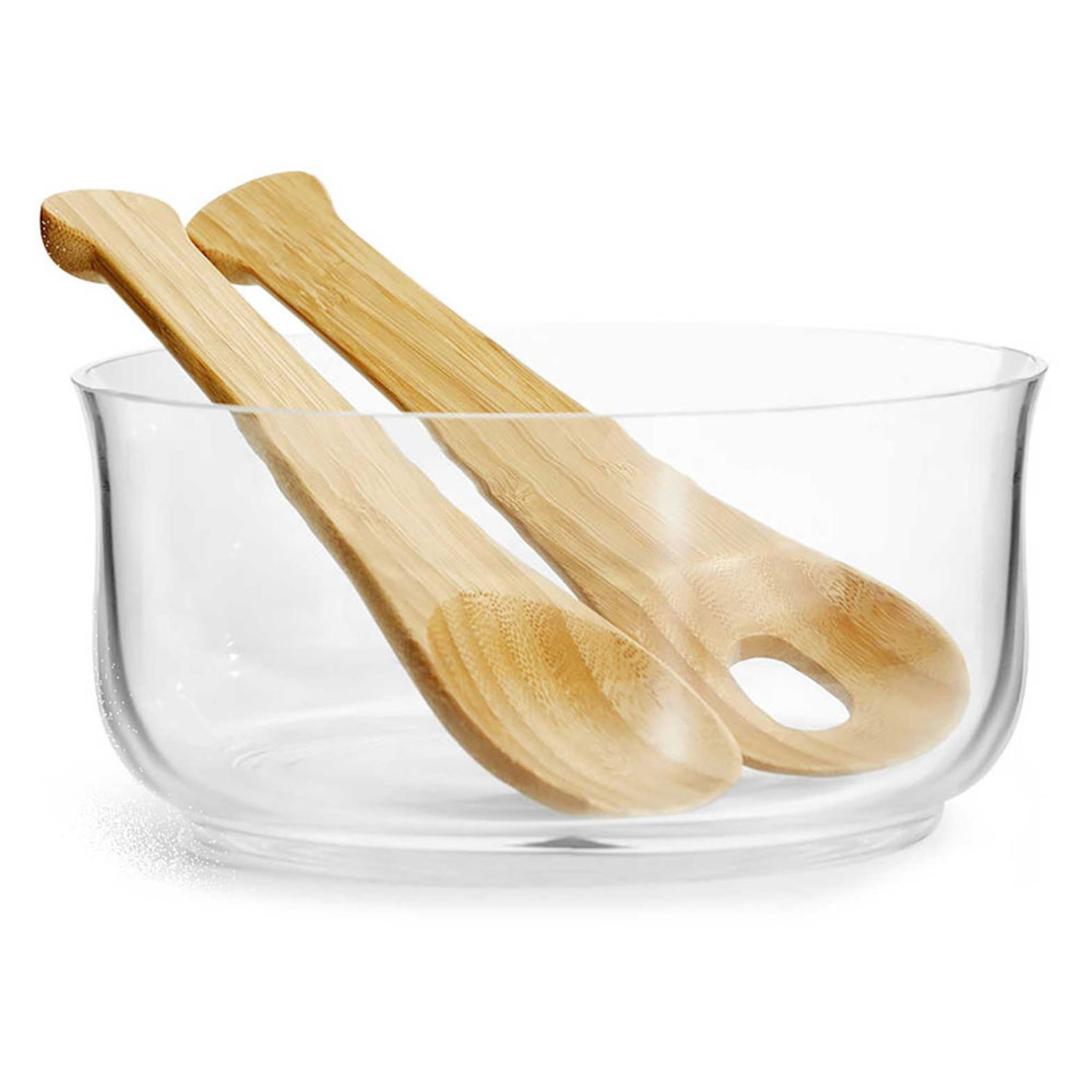 Salladsskål Med Bambubestick