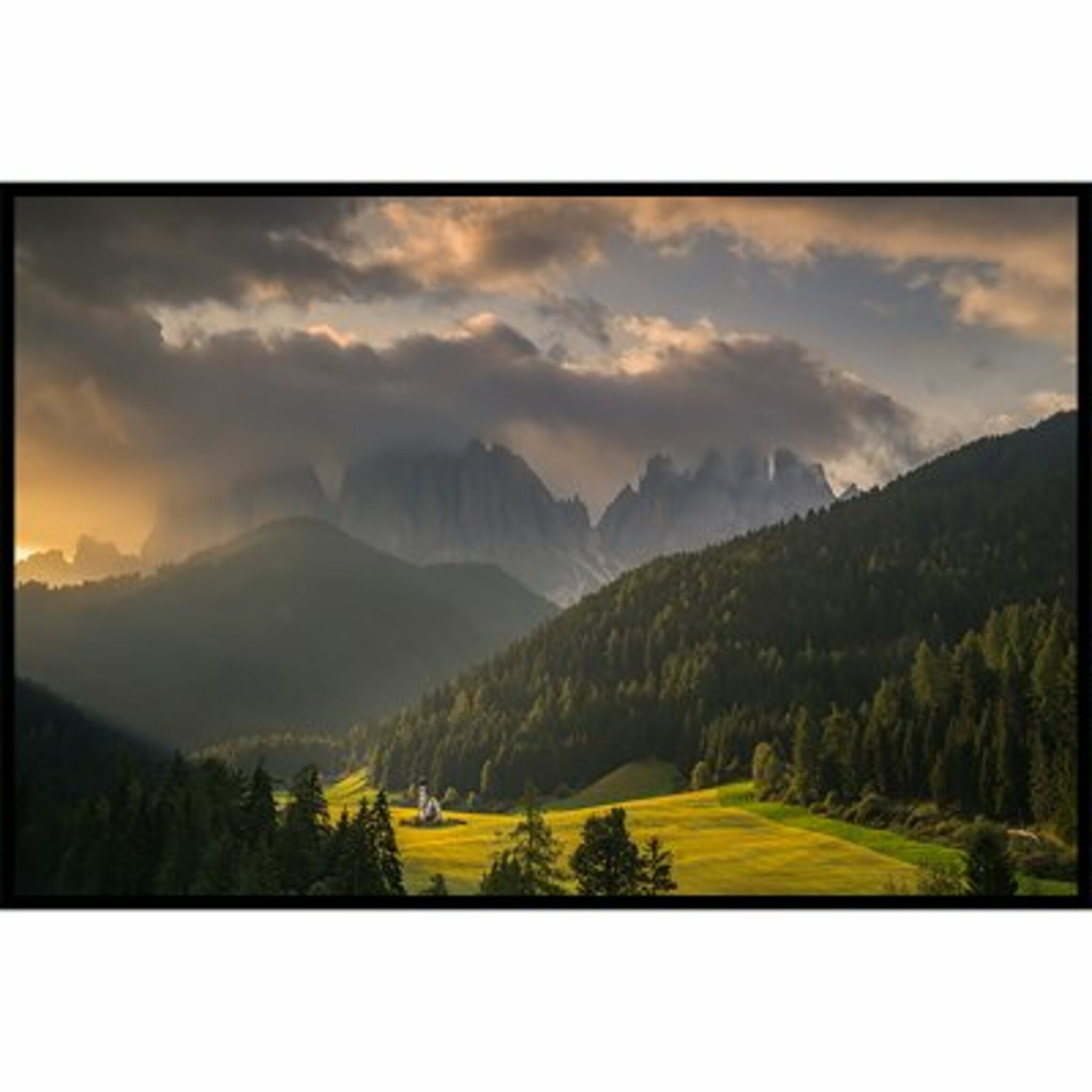 Dolomites Valley Poster