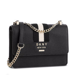 HANDBAG LIZA SMALL SHOULDER FLAP – DKNY DKNY BRYANT SMALL CHAIN FLAP Axelremsväska blackgold