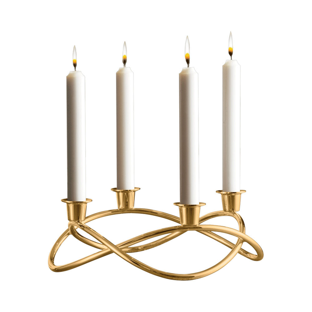 Season Ljusstake Ø26 cm Guldpläterad