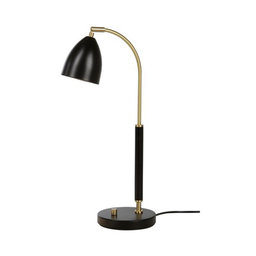 Bordslampa Deluxe 507 cm svart/mässing
