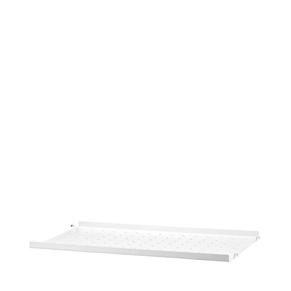 metallhyllplan låg kant b58 x d30 cm