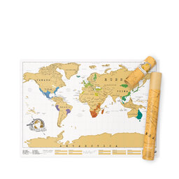 Poster Scratch Map Världskarta