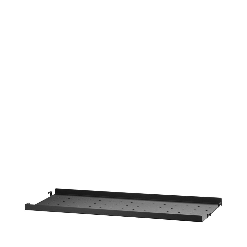 metallhyllplan låg kant b58 x d20 cm