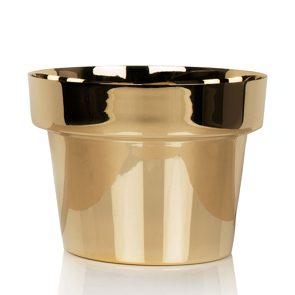Flower Pot Polerad Mini Ø15 cm mässing