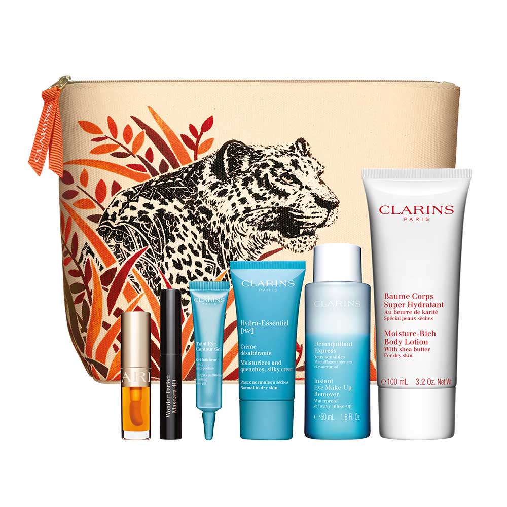 Handla produkter för minst 950 kr från Clarins och få en gåva på köpet.