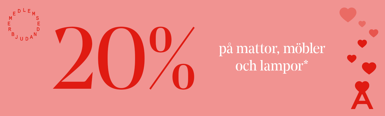 Kategoristart Hem - 20% på vardagsrummet - F1 - desk