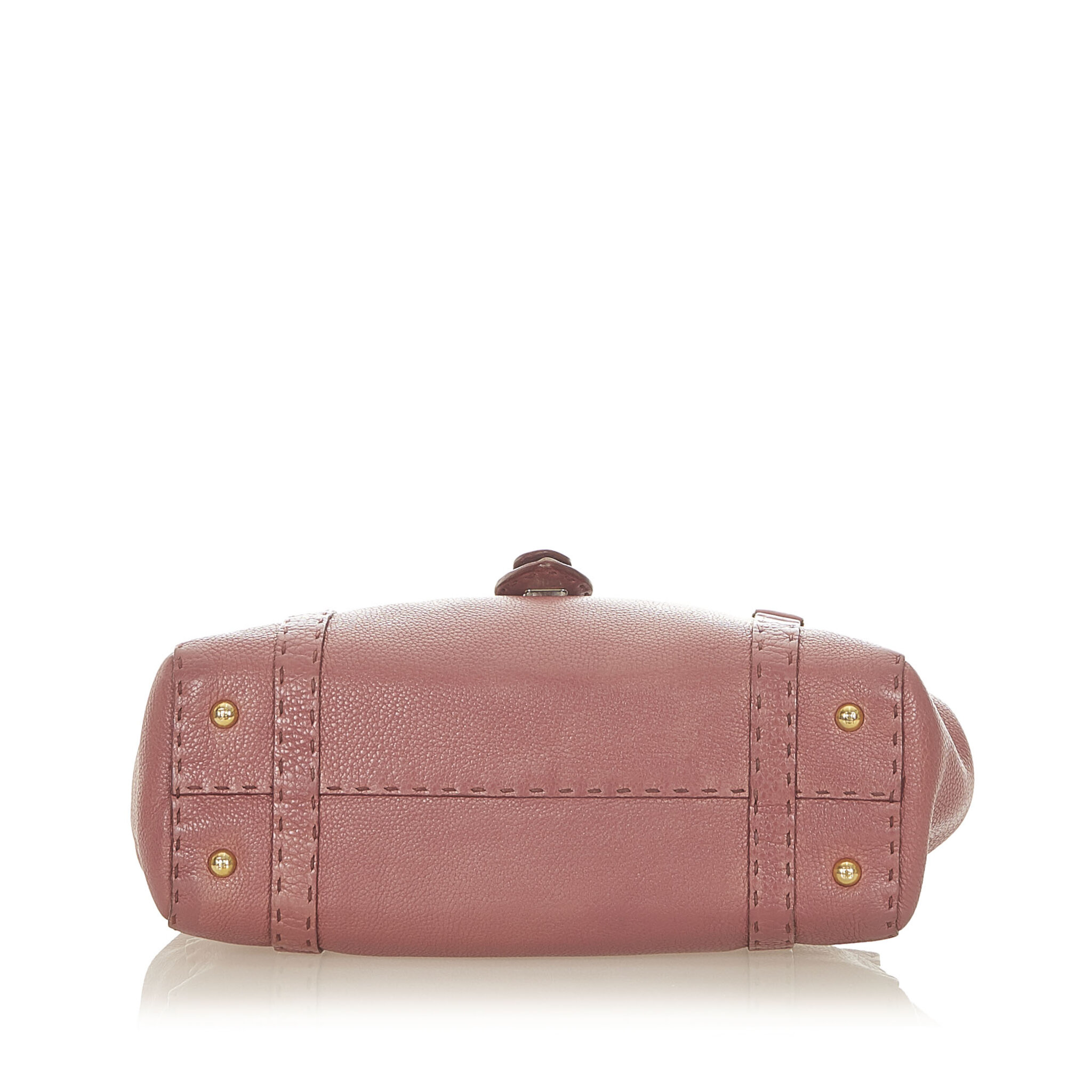 Fendi Selleria Linda Leather Handbag, pink