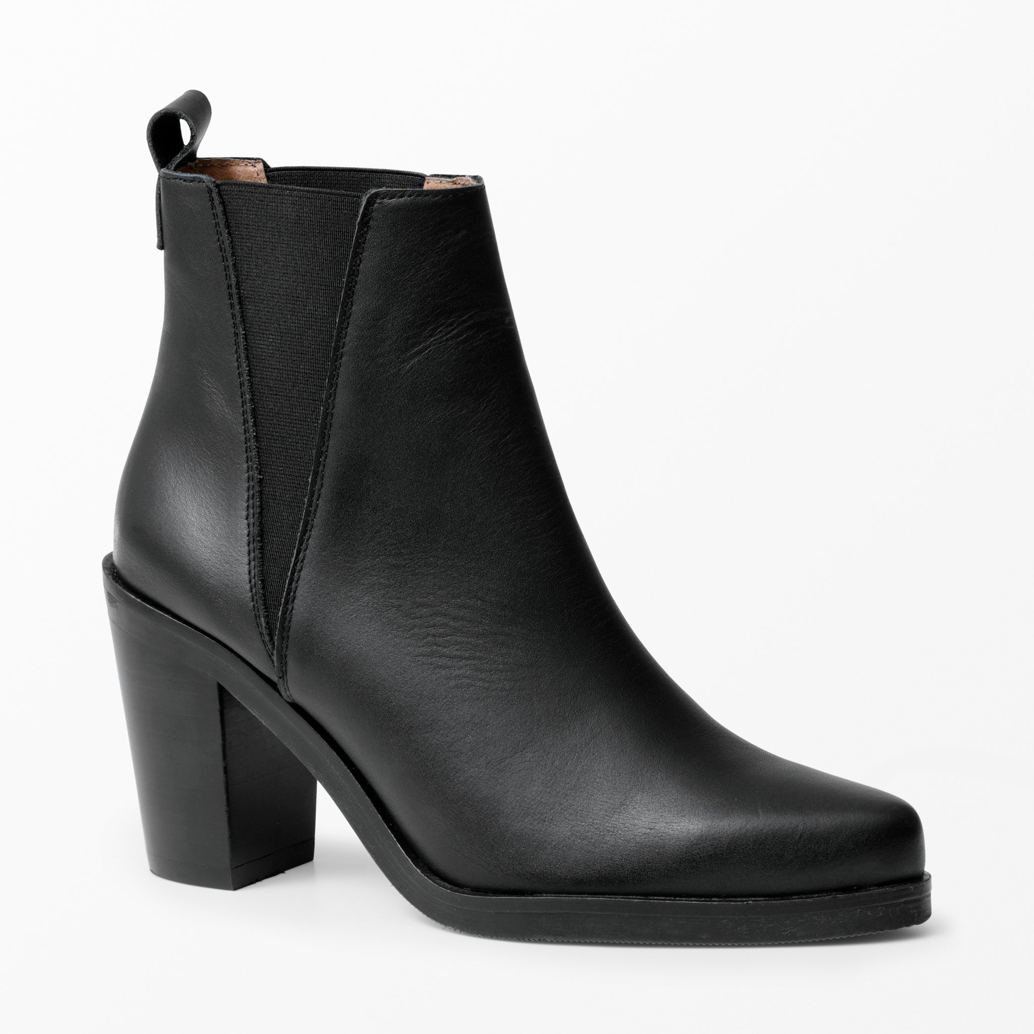 svarta boots med klack svarta boots med klack