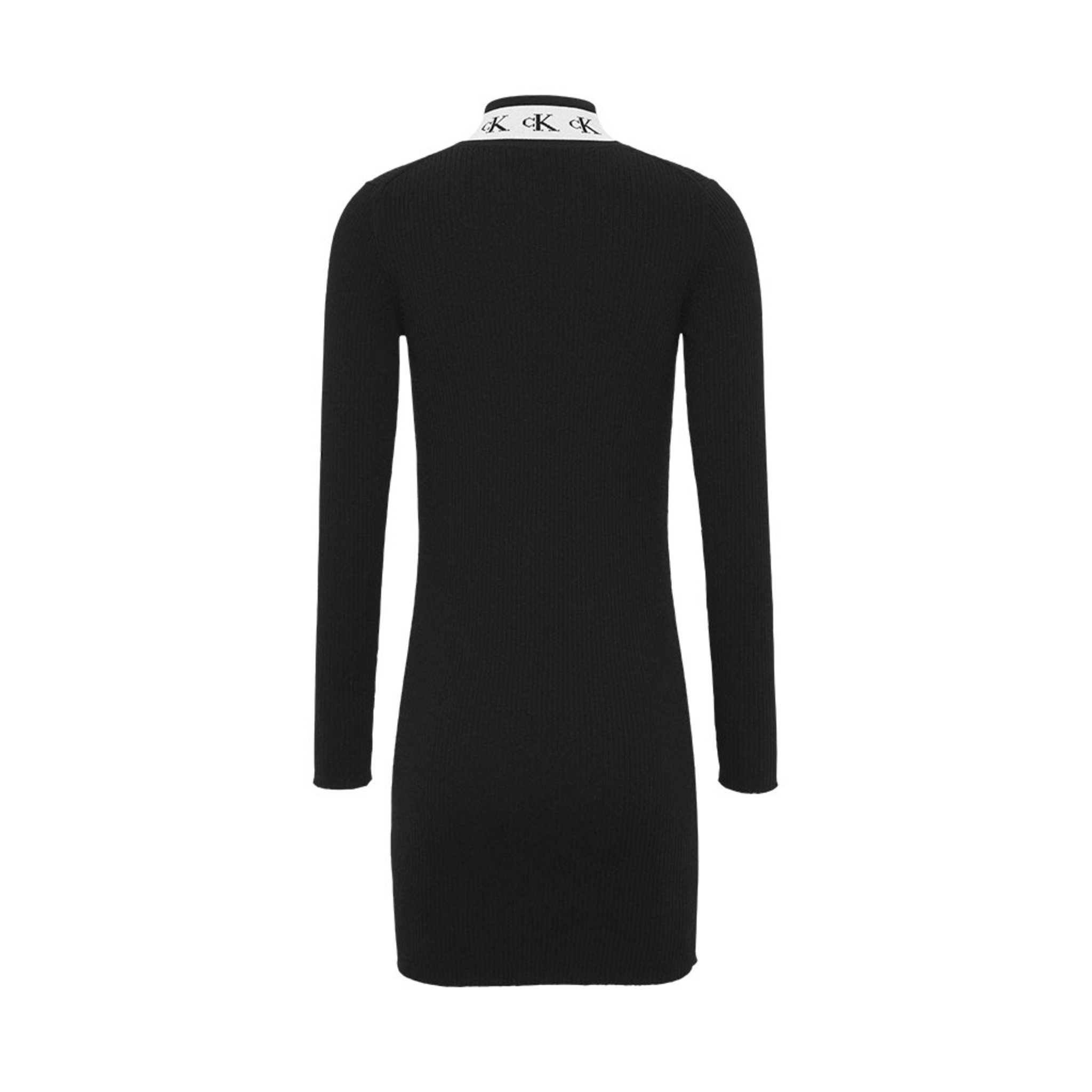 Monogram Tape Sweater Dress i Ck Black 