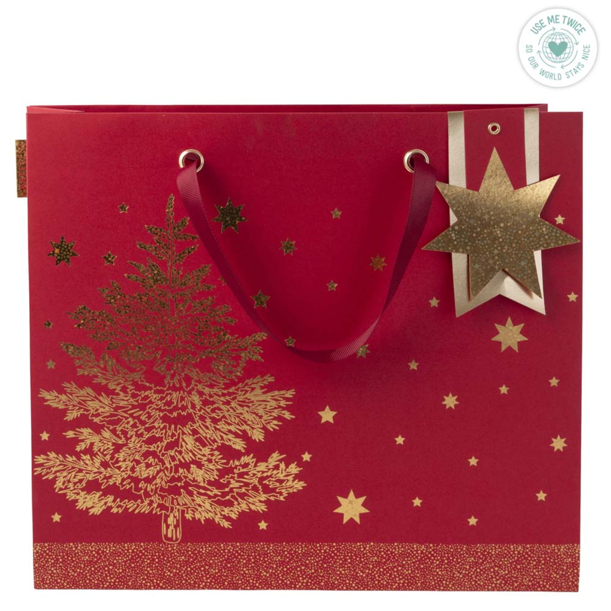 Presentpåse 37 cm - Magical Xmas, 32,5x37x11cm