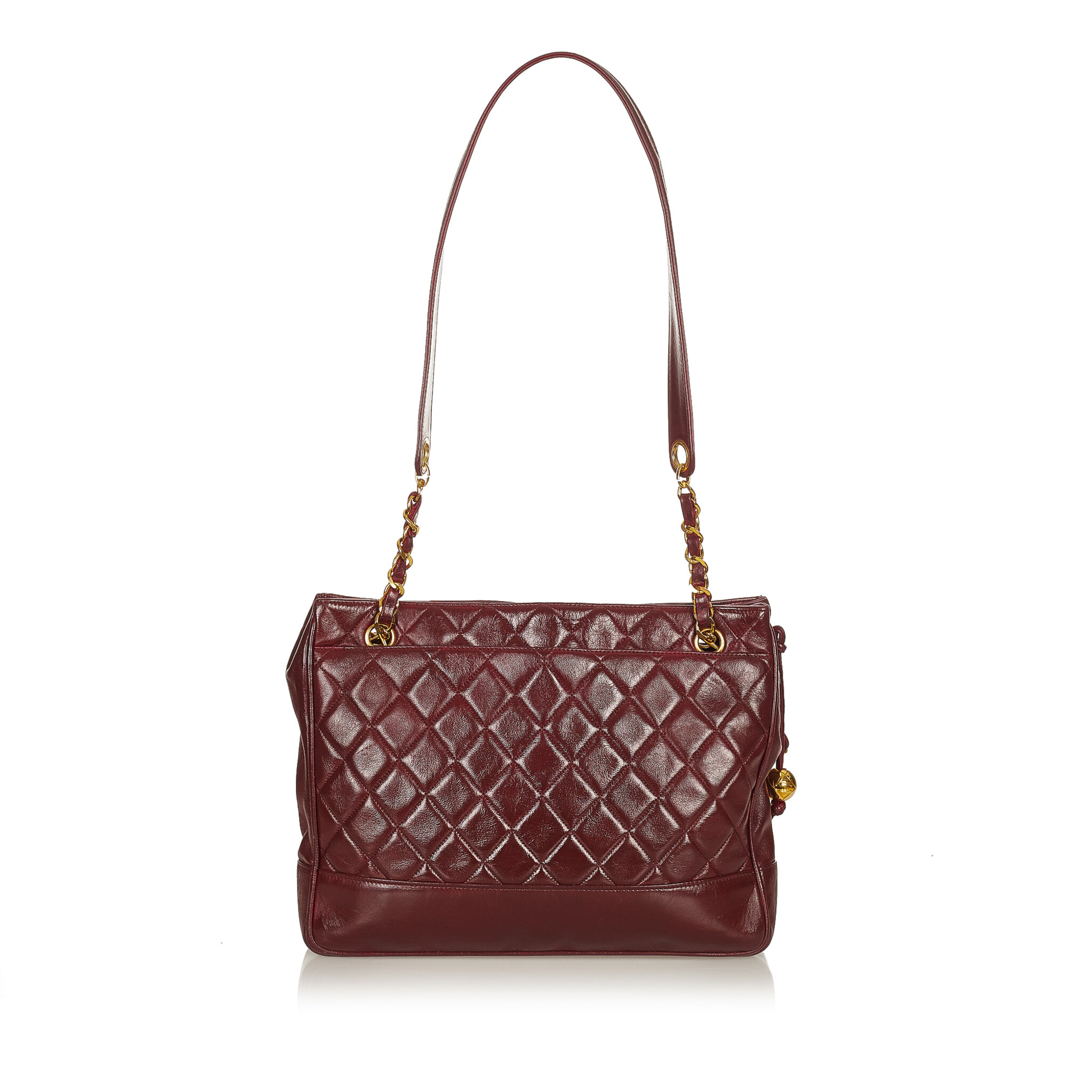 Chanel Matelasse Lambskin Leather Shoulder Bag, ONESIZE, bordeaux