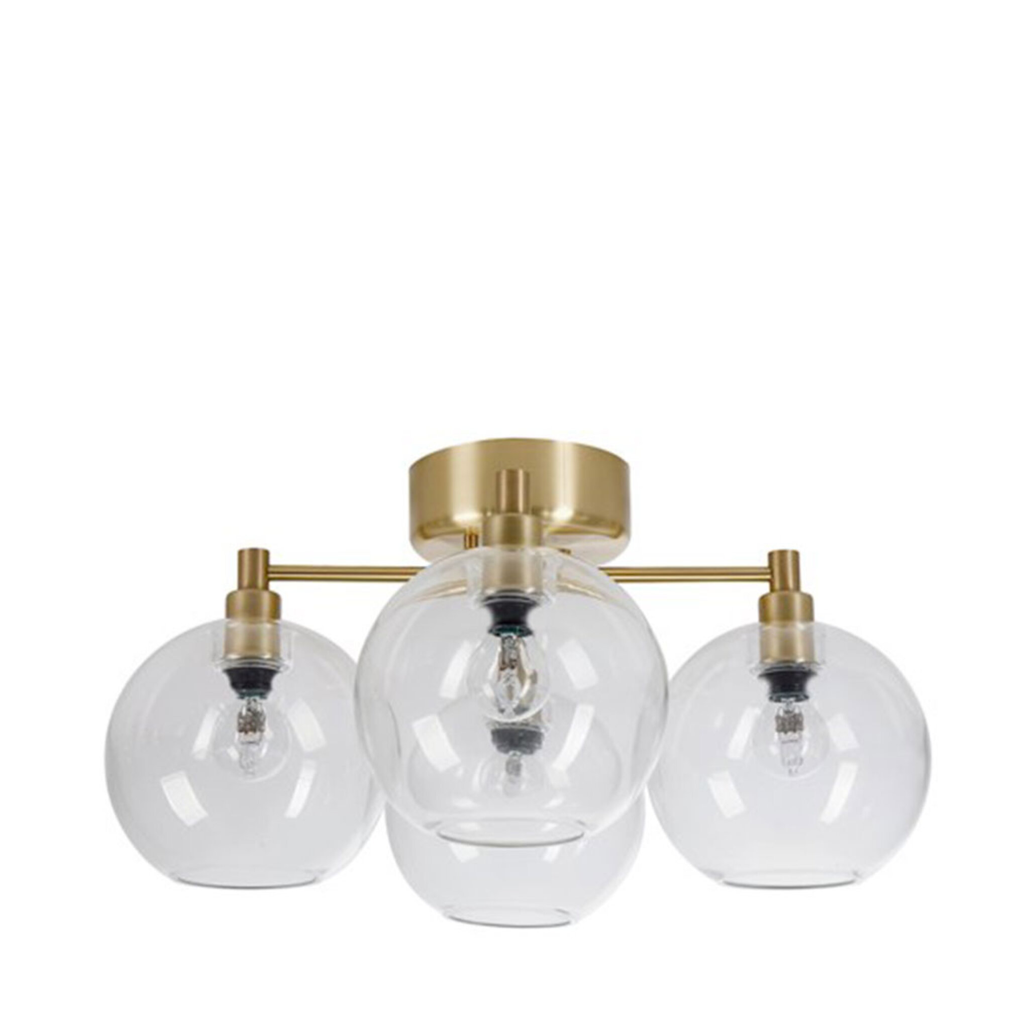 Plafond Gloria Ø46cm MässingKlar glas Plafond Gloria Ø46cm MässingKlar glas