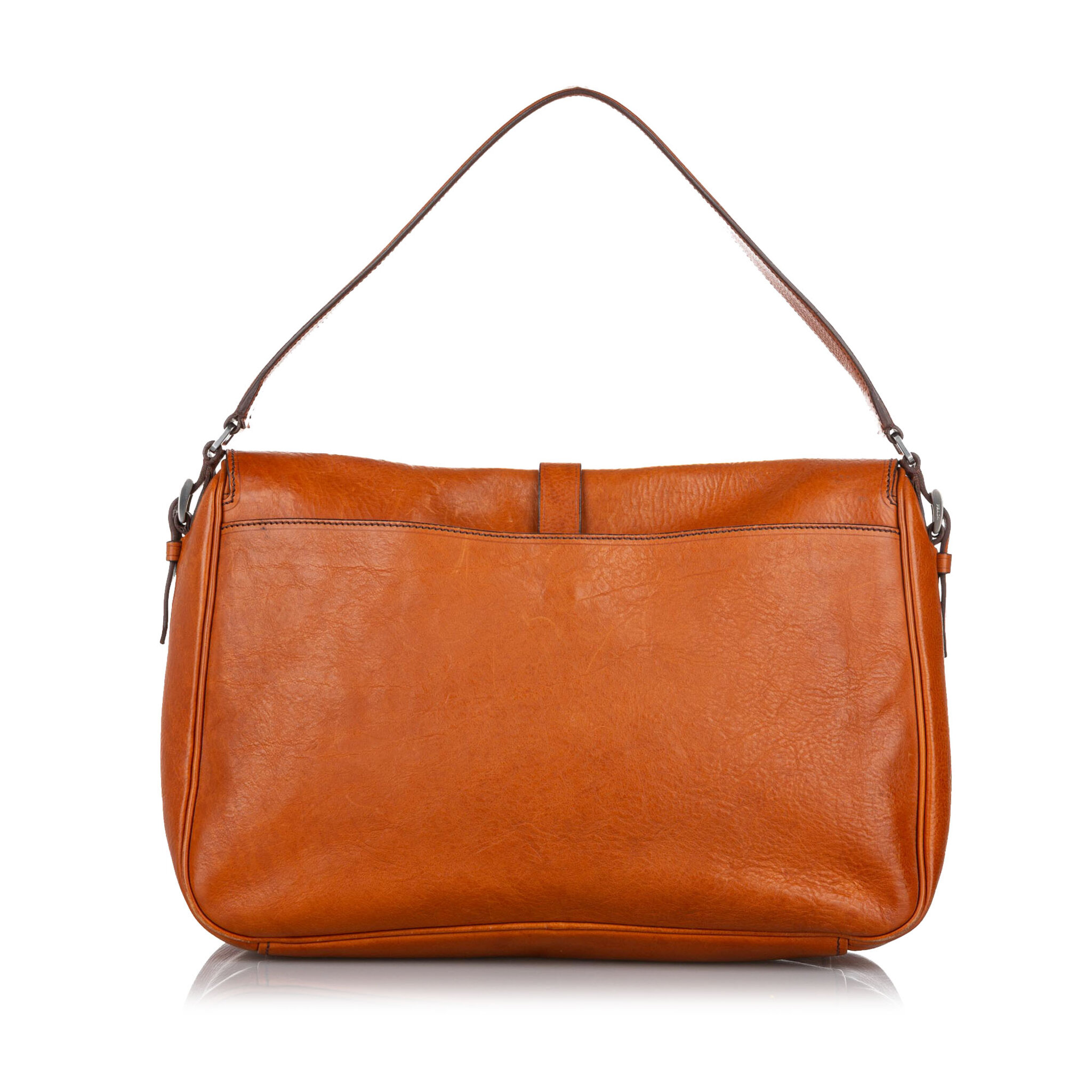 Prada Leather Shoulder Bag, brown