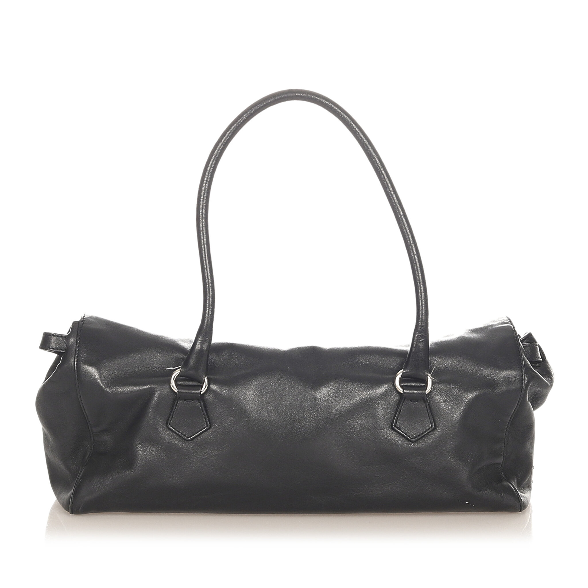 Prada Easy Leather Shoulder Bag, black