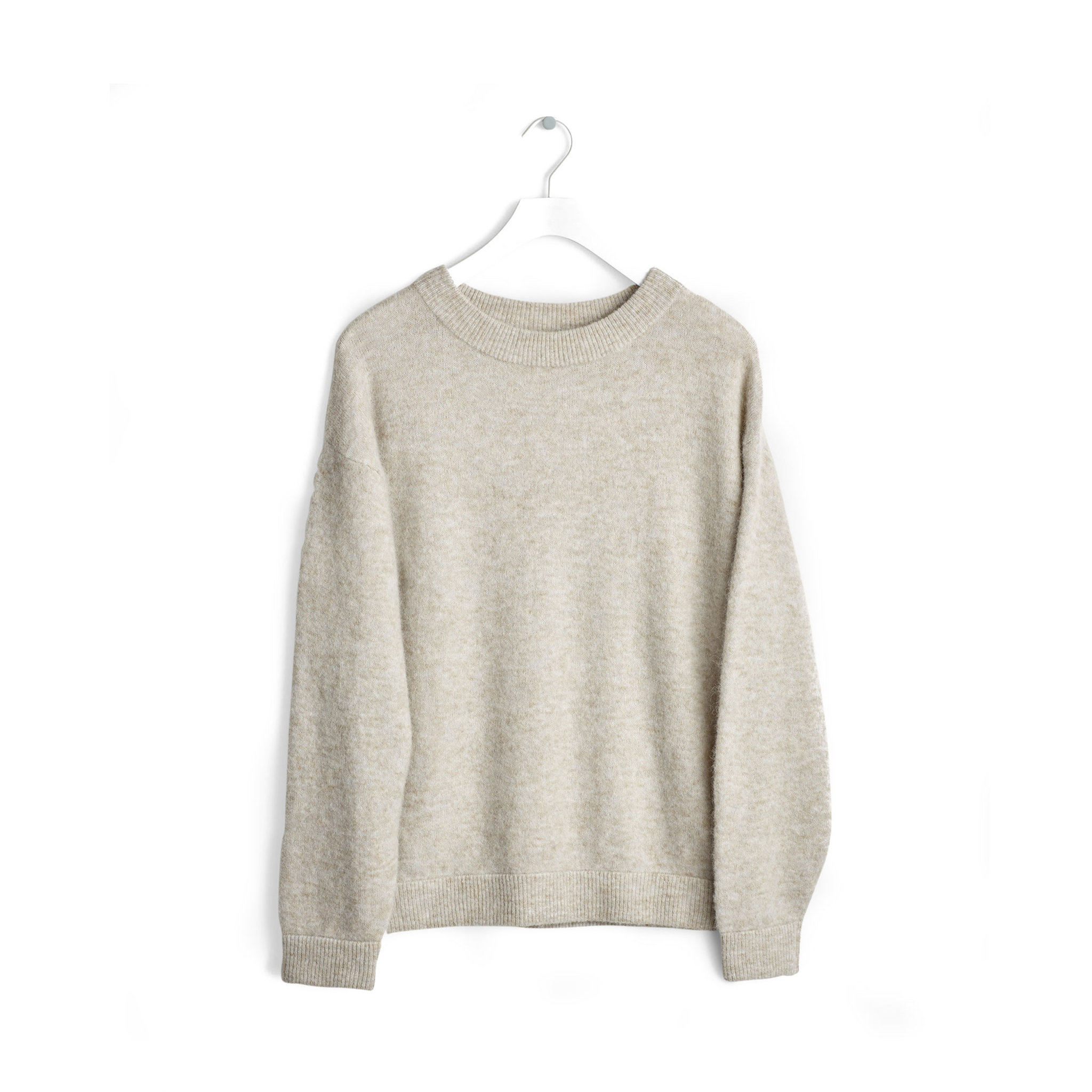 Cozy Wool Pullover Tröjor & cardigans Köp online på Mörkbeige melerad cashmere tröja Ebba | WE TWO STOCKHOLM