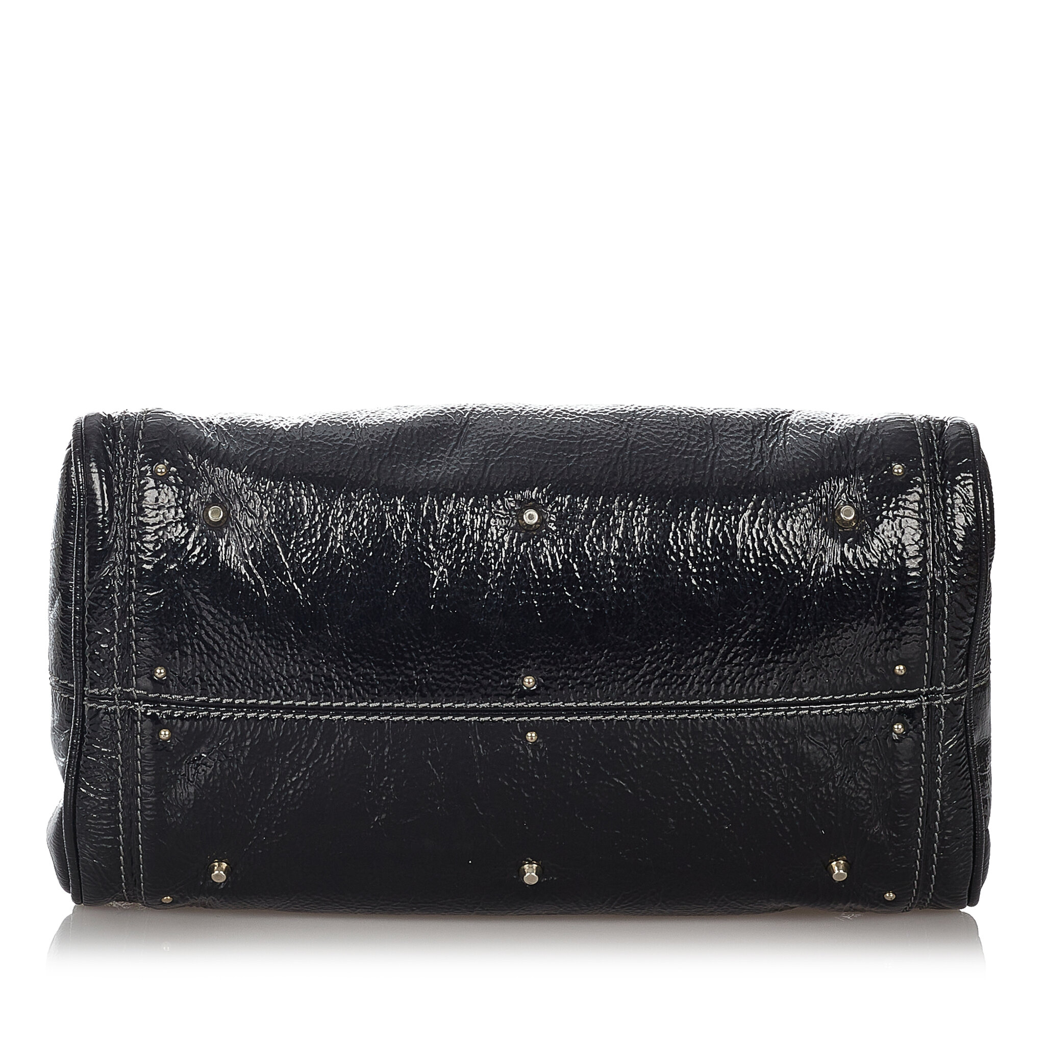 Chloe Paddington Patent Leather Handbag, ONESIZE, black