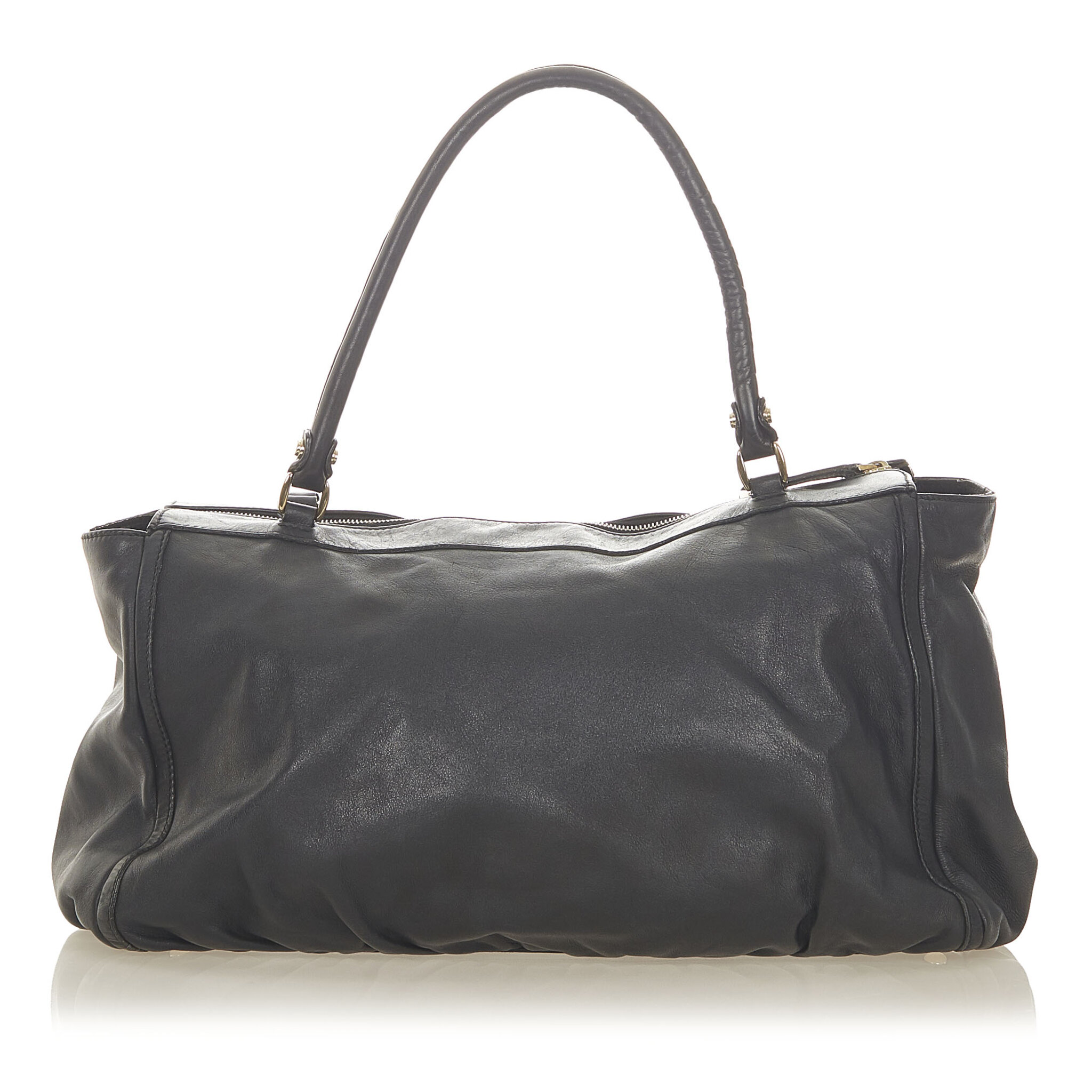 Gucci Abbey D-ring Leather Shoulder Bag, black