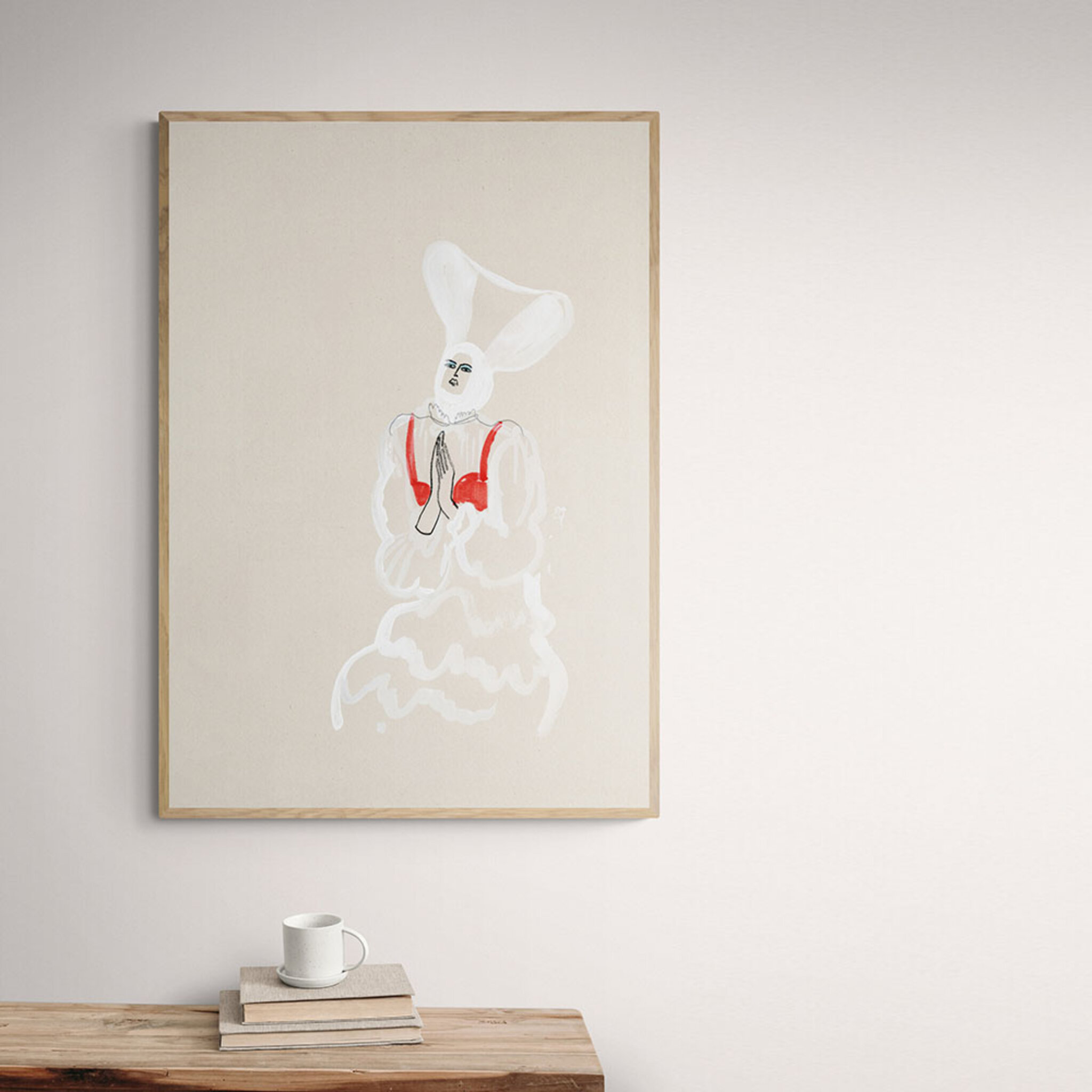 Poster Kaninen Ber, 21x30 cm