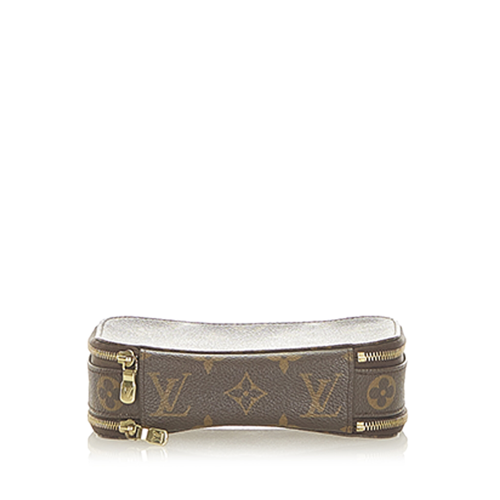 Louis Vuitton Monogram Trousse Blush Pm, brown