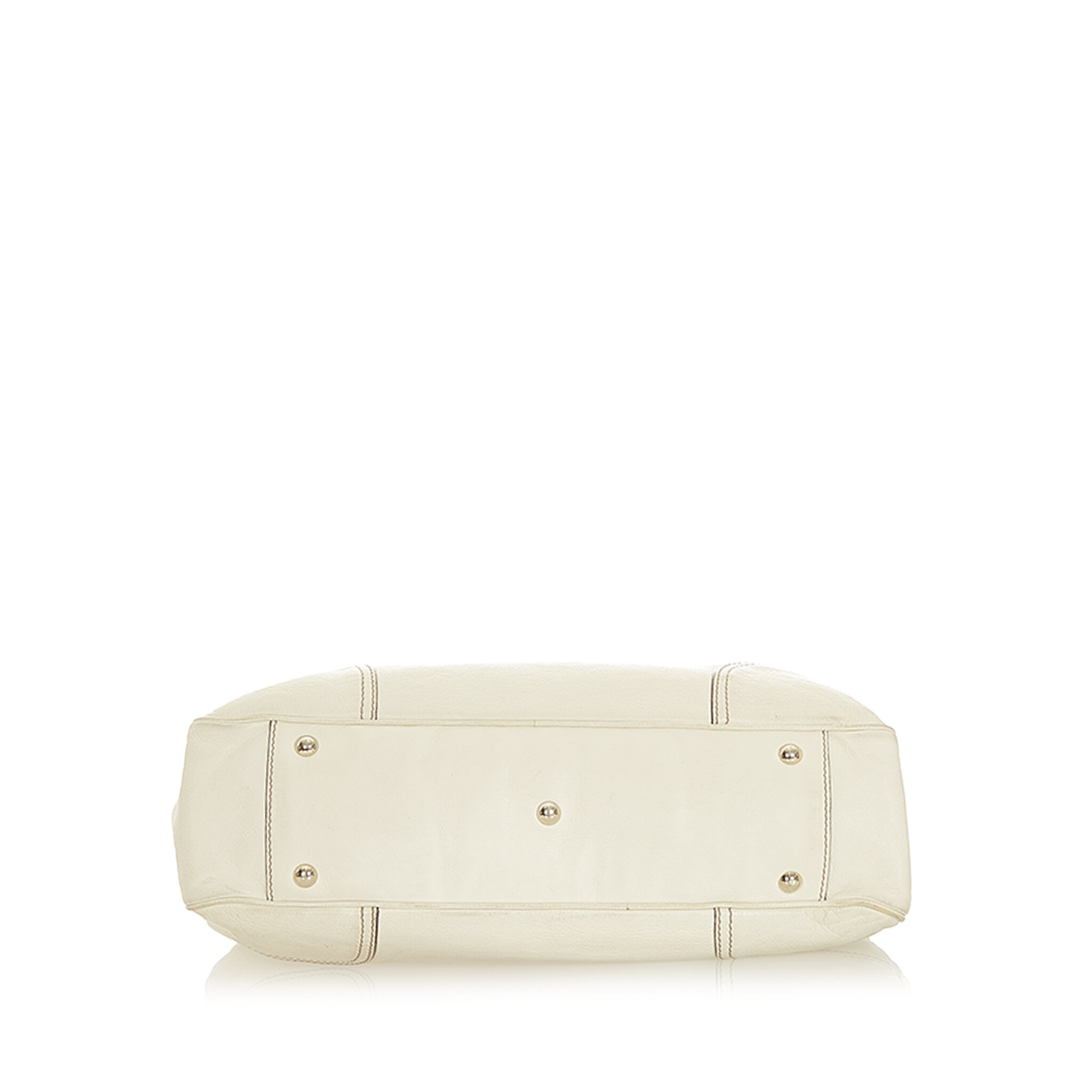 Gucci Princy Leather Tote Bag, white