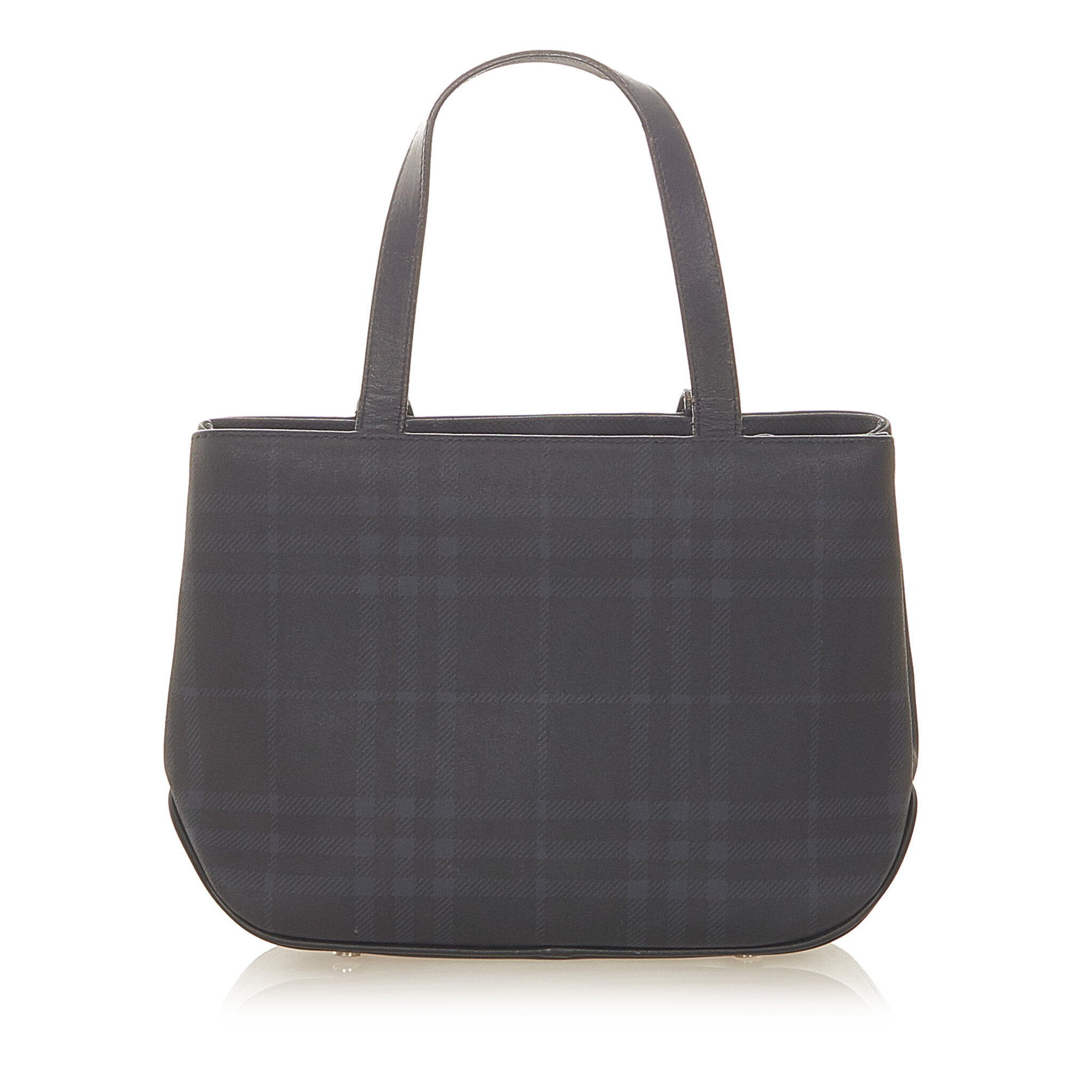 Burberry Tonal Check Handbag, black