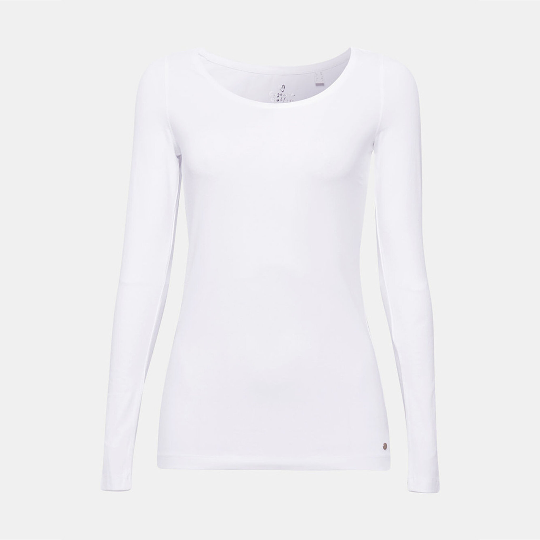 Långärmad T shirt med stretch och ekologisk bomull Tröjor Tröja i bomull Tröjor Köp online på åhlens.se!