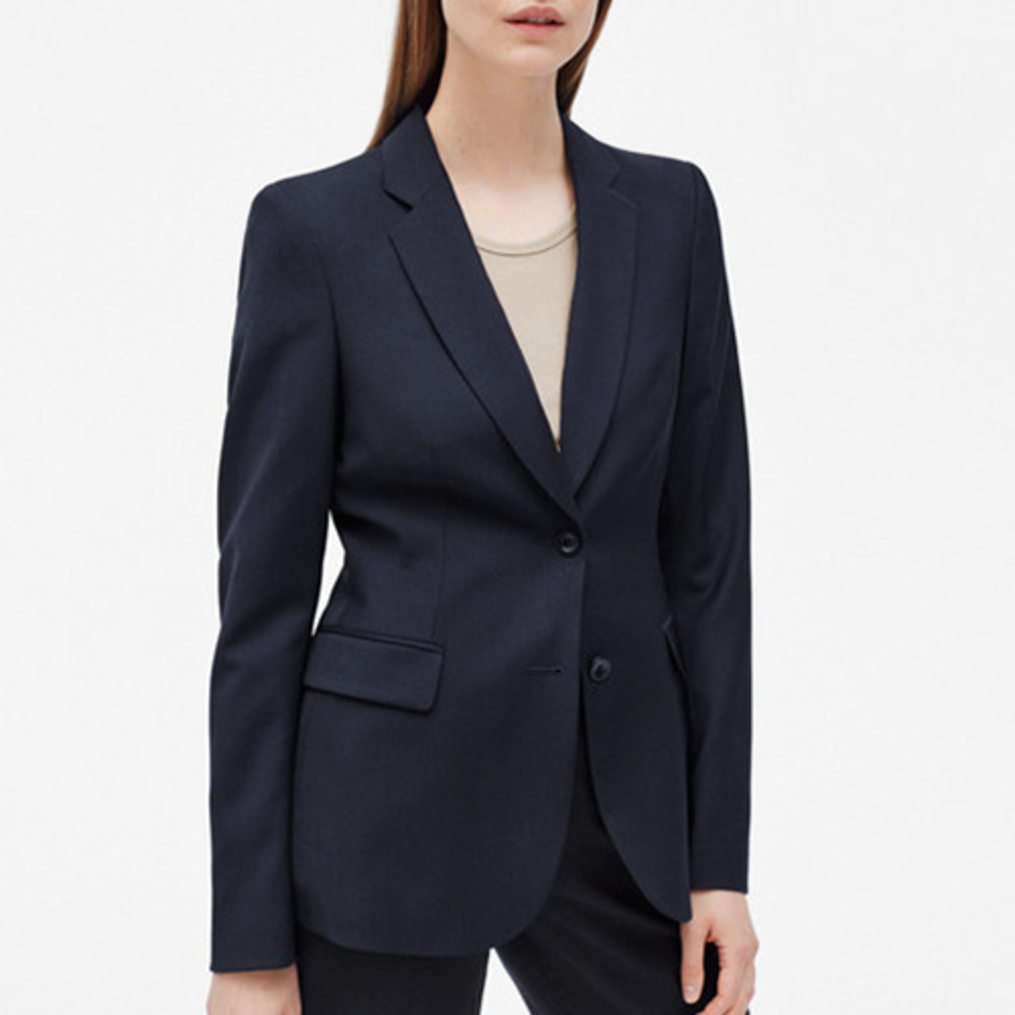 Eve Cool Wool Jacket, marinblå Eve Cool Wool Jacket, marinblå