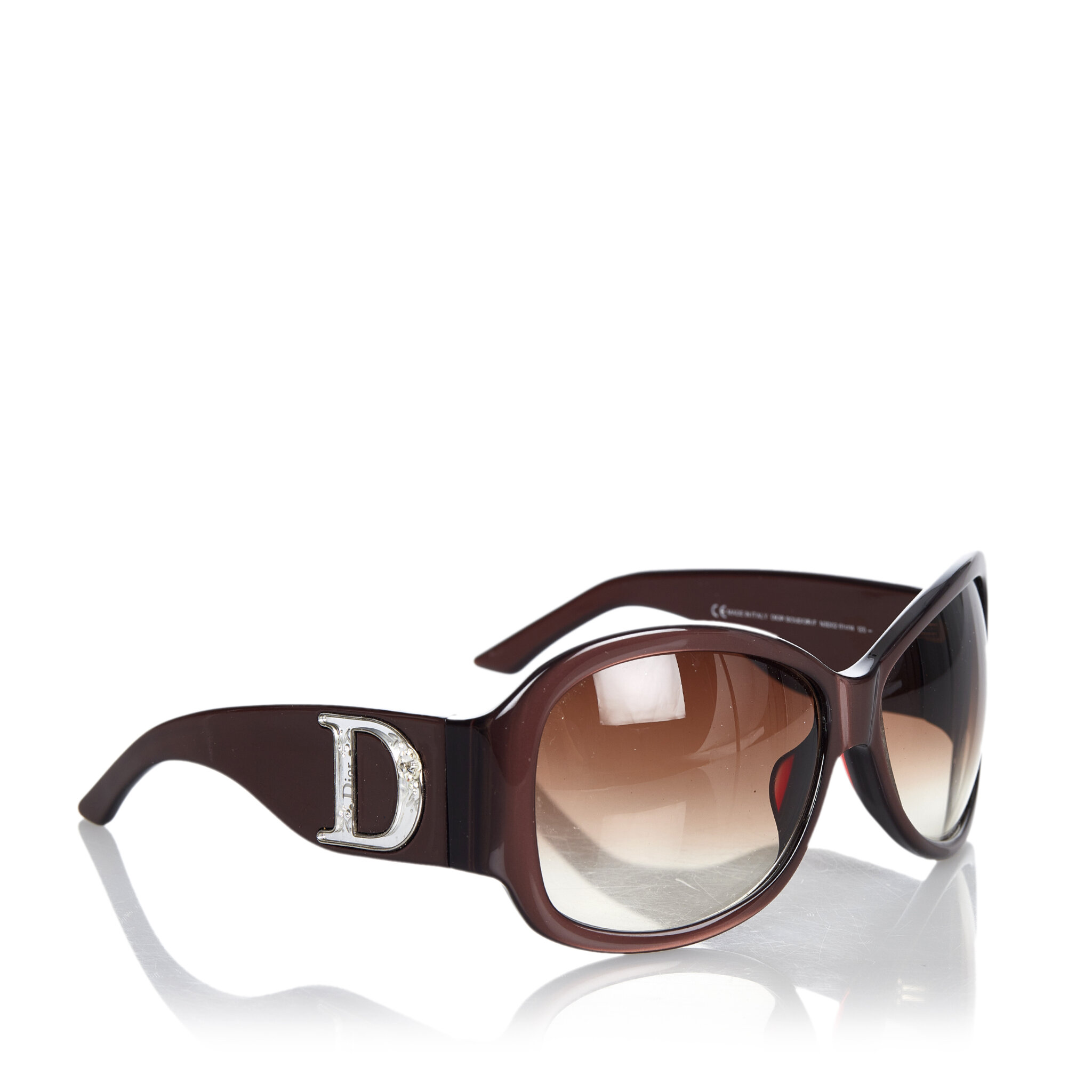Dior Round Tinted Sunglasses, ONESIZE, brown