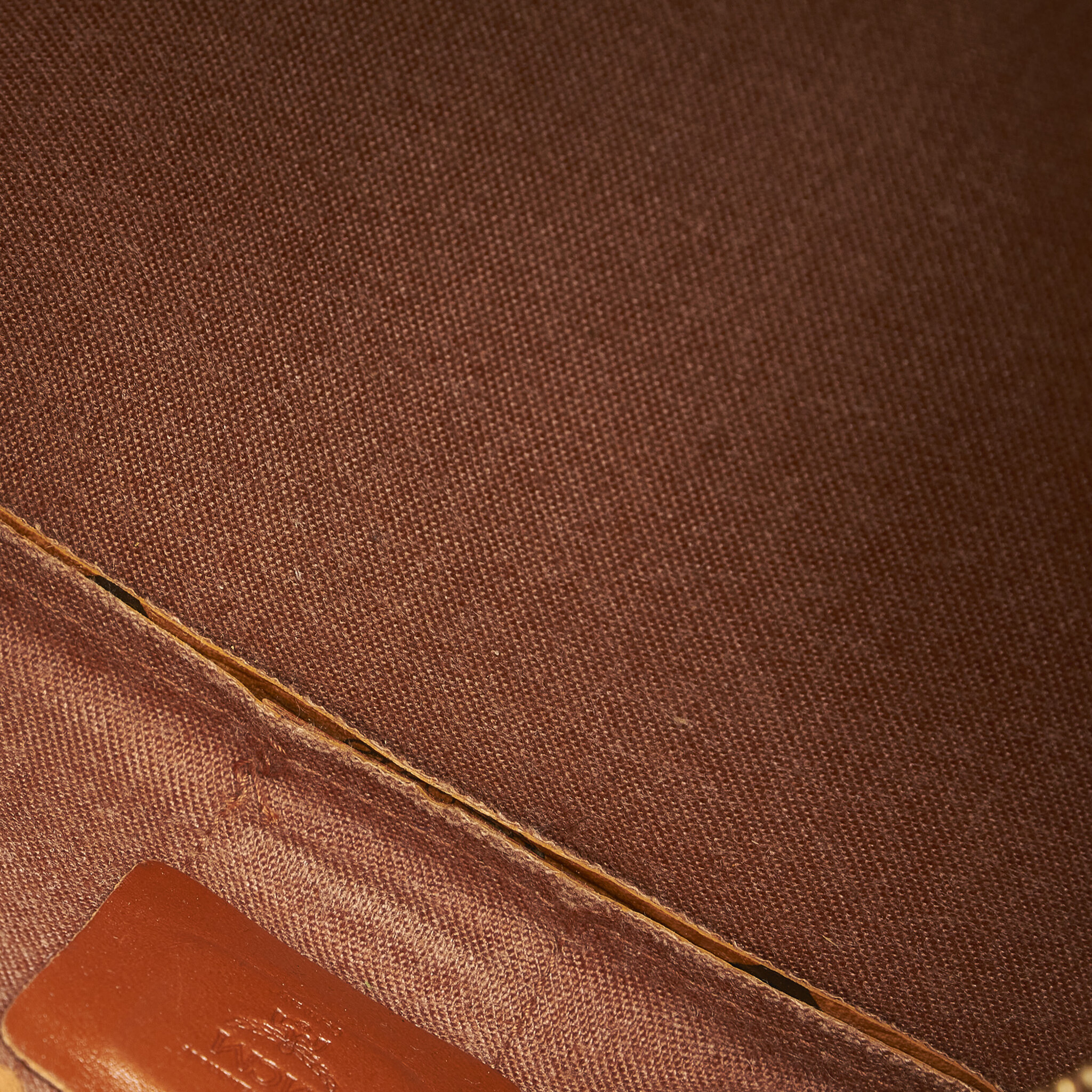 Mcm Visetos Leather Belt Bag, ONESIZE, brown