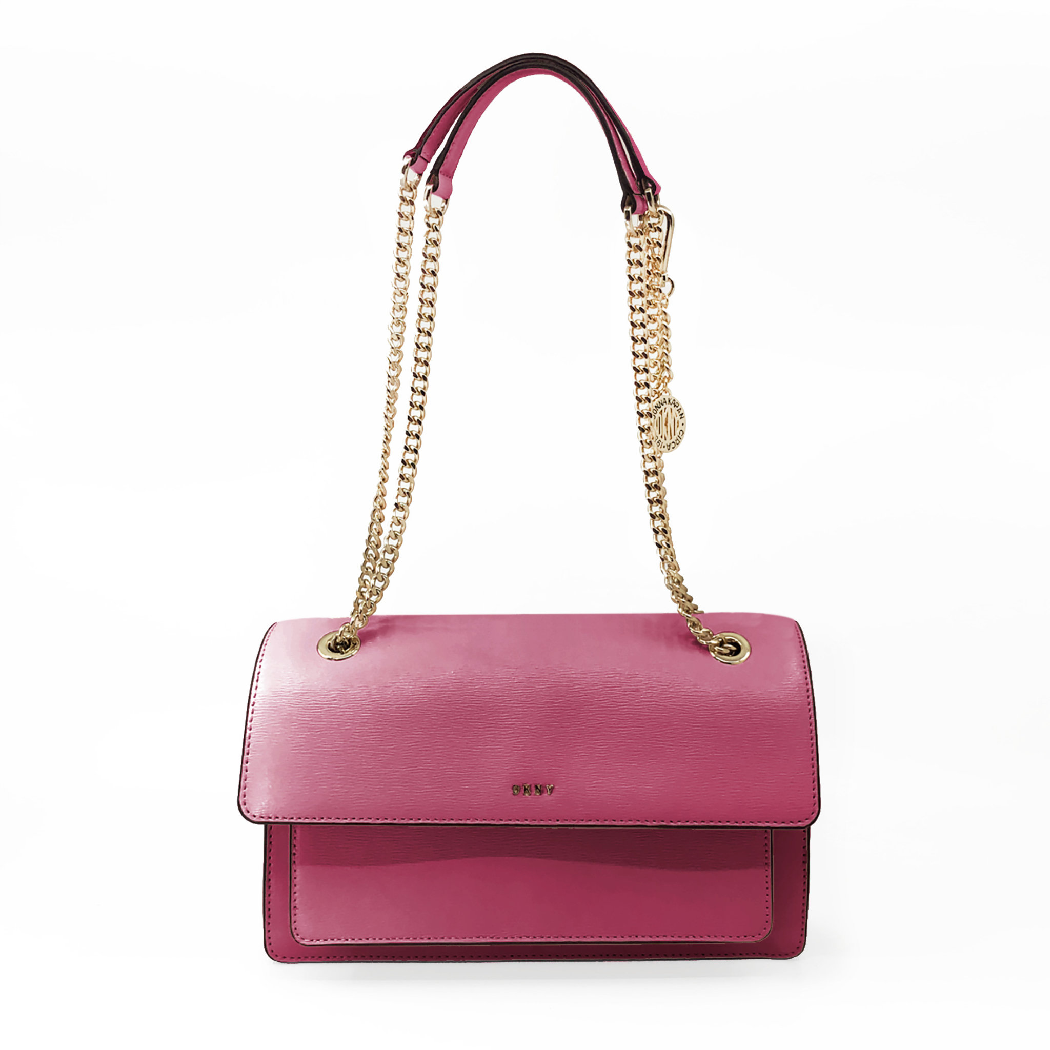 Large Chain Flap Crossbody Handväskor Köp online på DKNY BRYANT SMALL CHAIN FLAP Axelremsväska blackgold