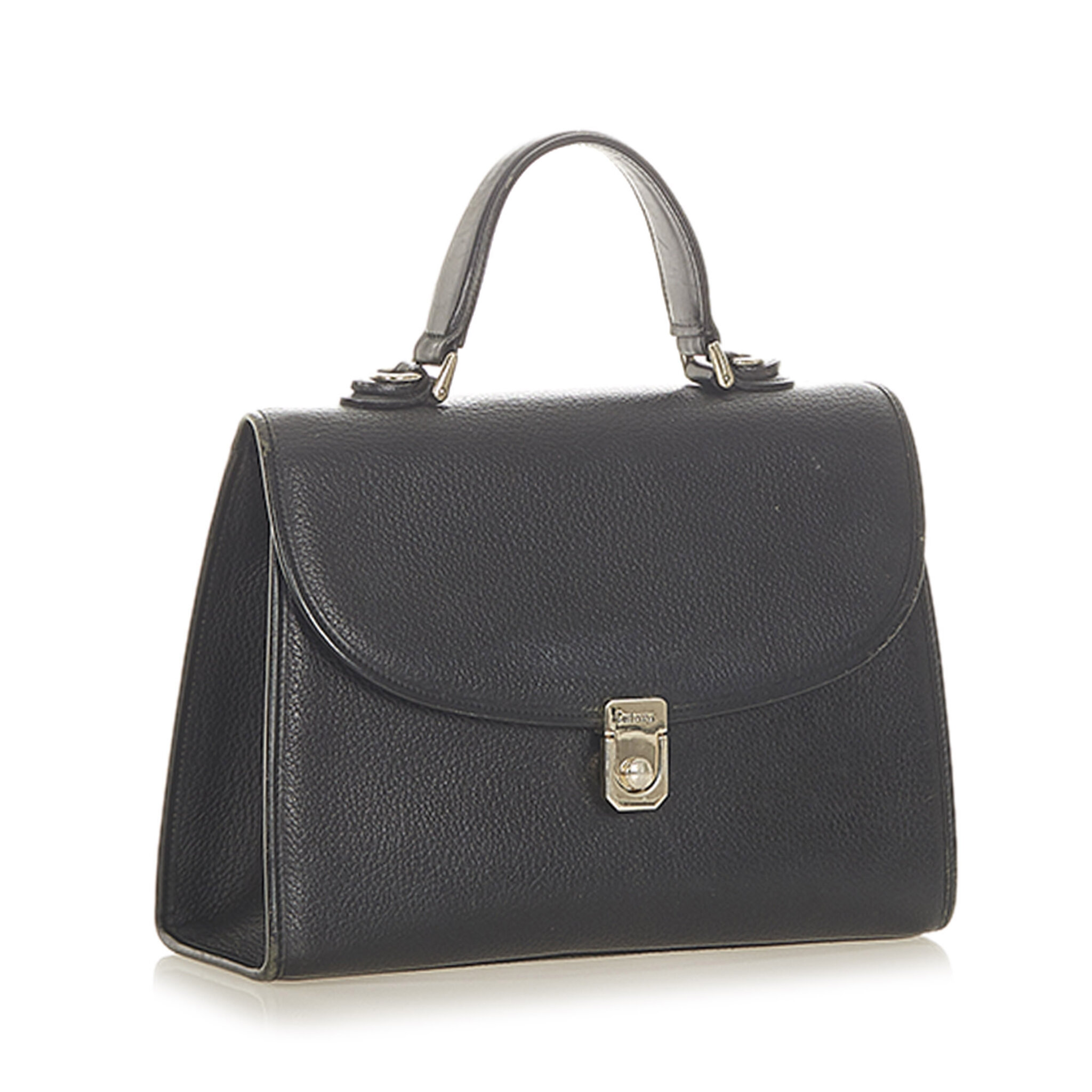 Burberry Leather Handbag, black