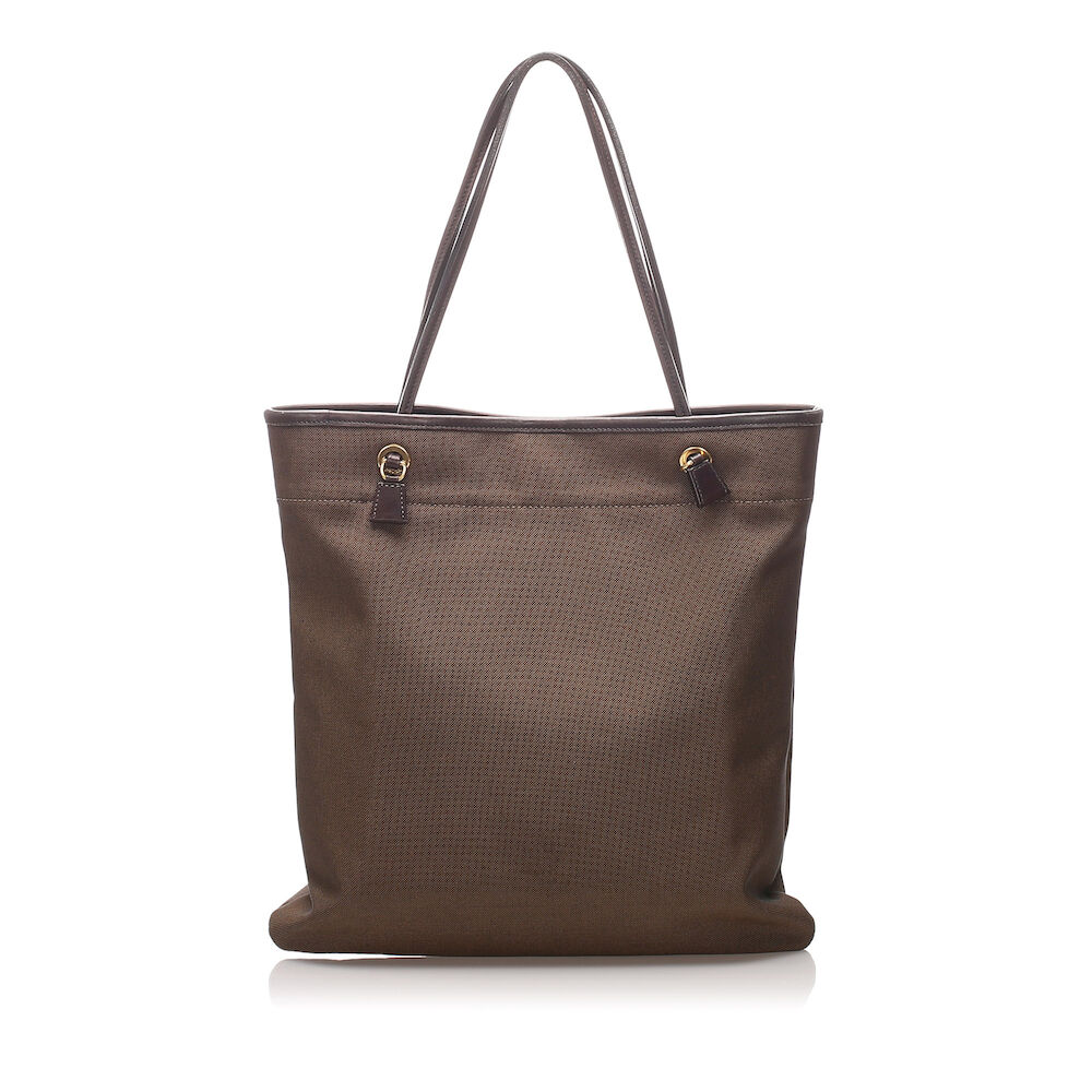 Prada Canapa Canvas Tote Bag, brown Prada Canapa Canvas Tote Bag, brown