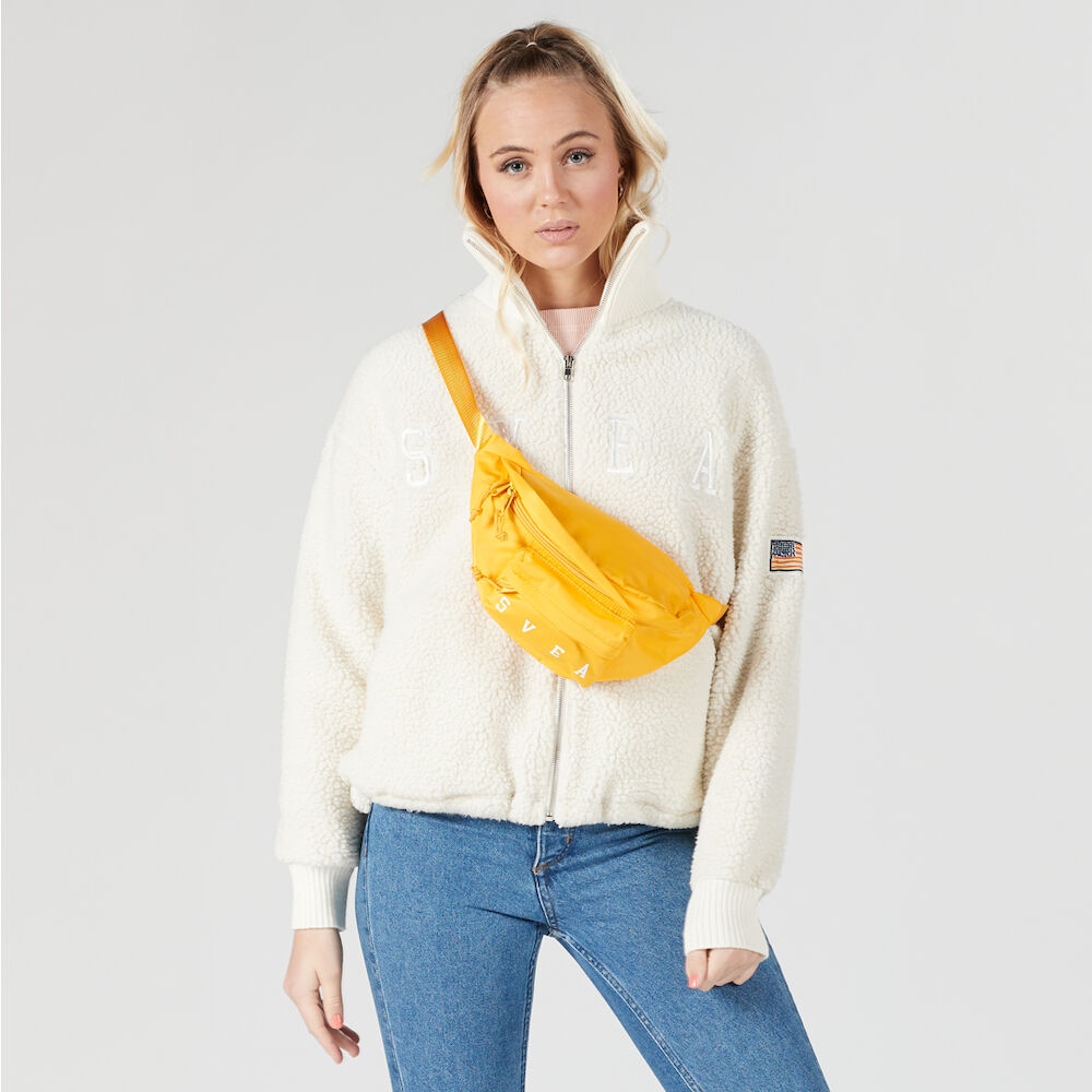 svea kathryn pile zip sweater