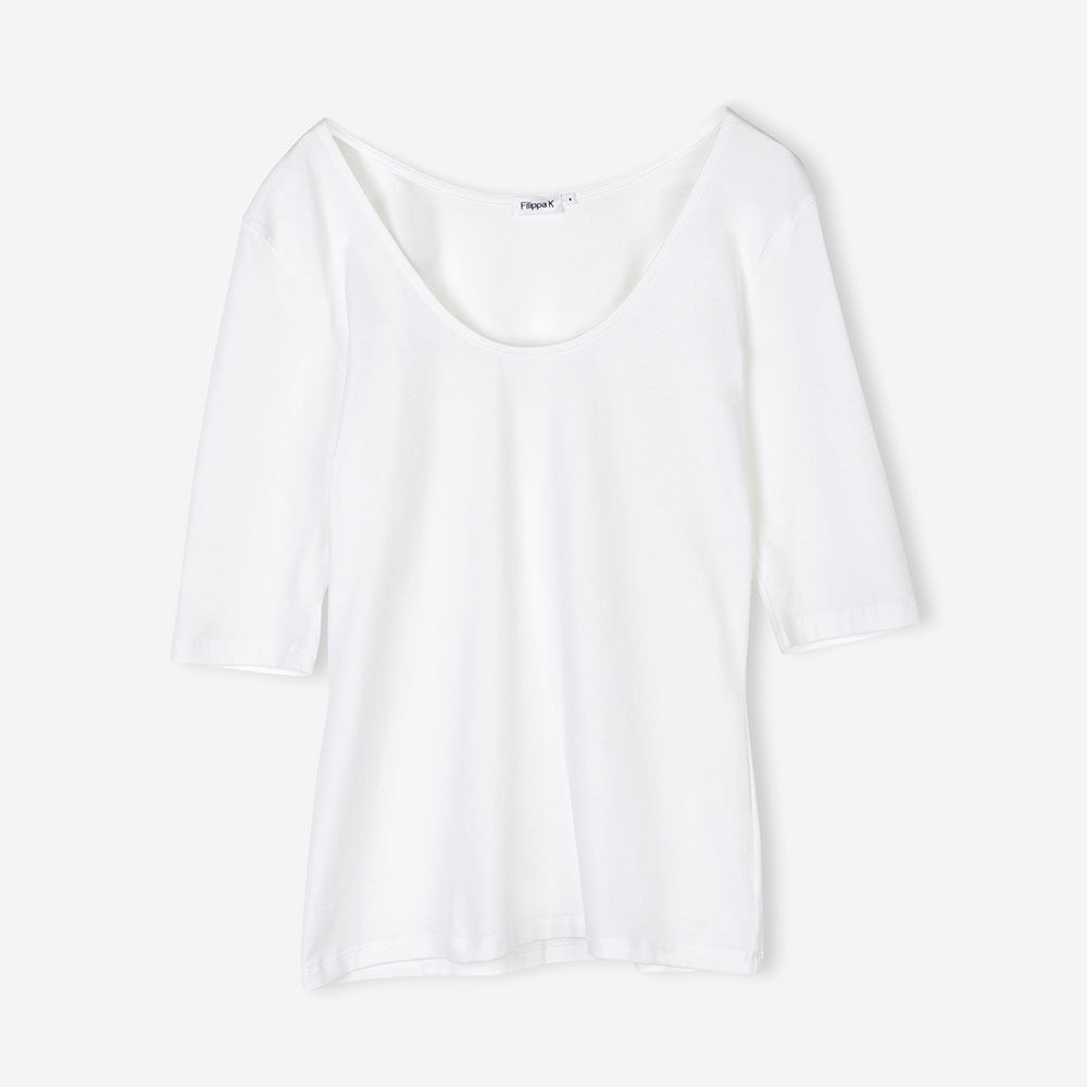 Cotton Stretch Scoop Neck Top Överdelar Köp online på Tröja i bomull Tröjor Köp online på åhlens.se!