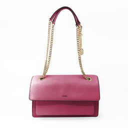 Large Chain Flap Crossbody Handväskor Köp online på DKNY BRYANT SMALL CHAIN FLAP Axelremsväska mushroom
