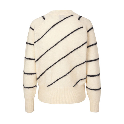second female brook knit striped boxy cardigan