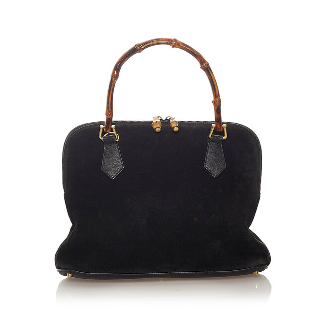 Gucci Bamboo Suede Handbag