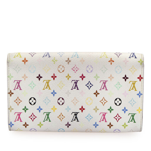 louis vuitton white wristlet