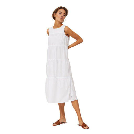 ahlens.se | Sofie Tiered Poplin Dress