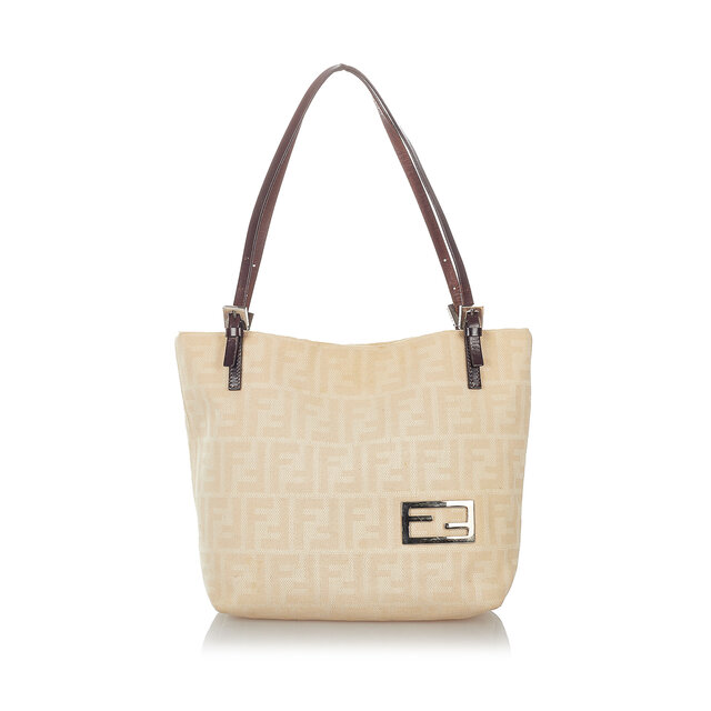 Fendi Zucca Canvas Shoulder Bag