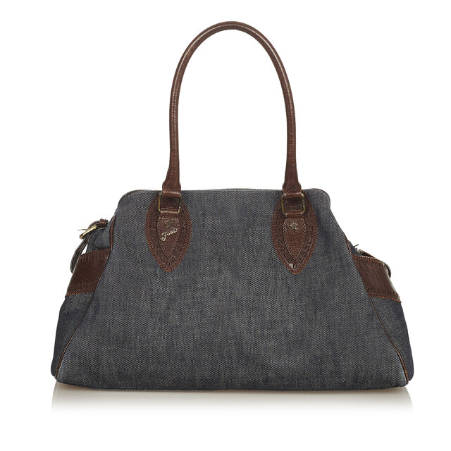 Fendi Etniko Denim Shoulder Bag