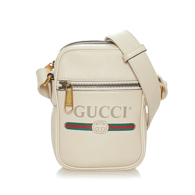 Gucci Logo Leather Crossbody Bag