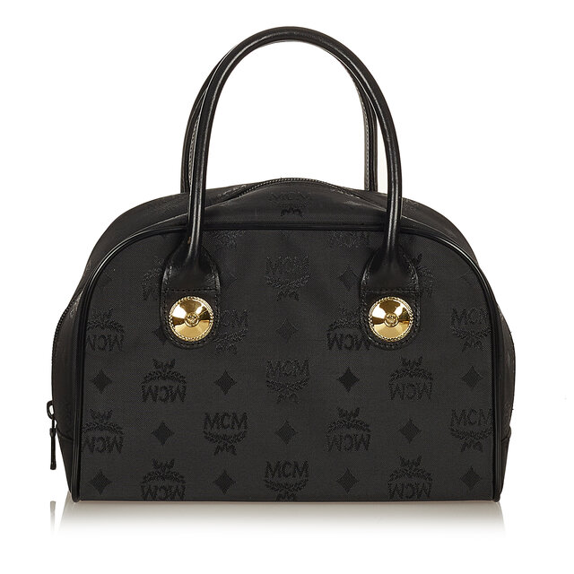 Mcm Visetos Canvas Handbag