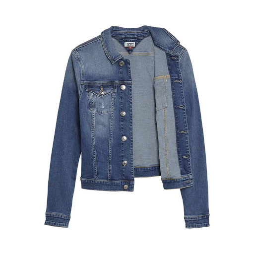 Denimjacka, Slim Trucker Vivian, klarblå Denimjacka, Slim Trucker Vivian, klarblå