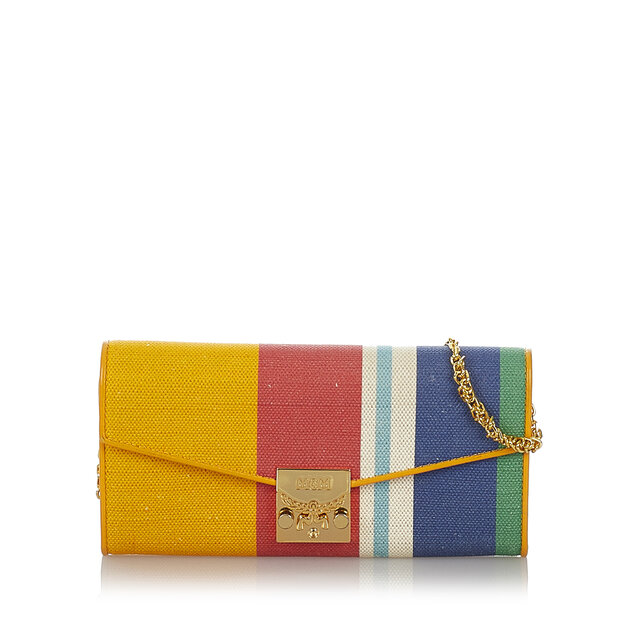 Mcm Patricia Canvas Wallet On Chain