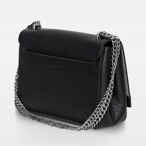 Small Clutch With Double Chain, svart Small Clutch With Double Chain, svart