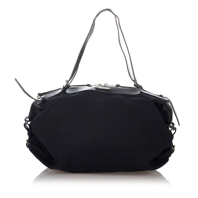 Saint Laurent Id Convertible Canvas Satchel